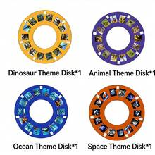 3D立体眼镜玩具，儿童益智探索玩具，新款3D立体眼镜，卡通、海洋、昆虫、恐龙、动物观察眼镜，3D图像相机，探索相机玩具，适合家庭、露营、公园、花园、野餐，适合3岁以上男孩女孩，无需电池 - 彩色 - 查看 11