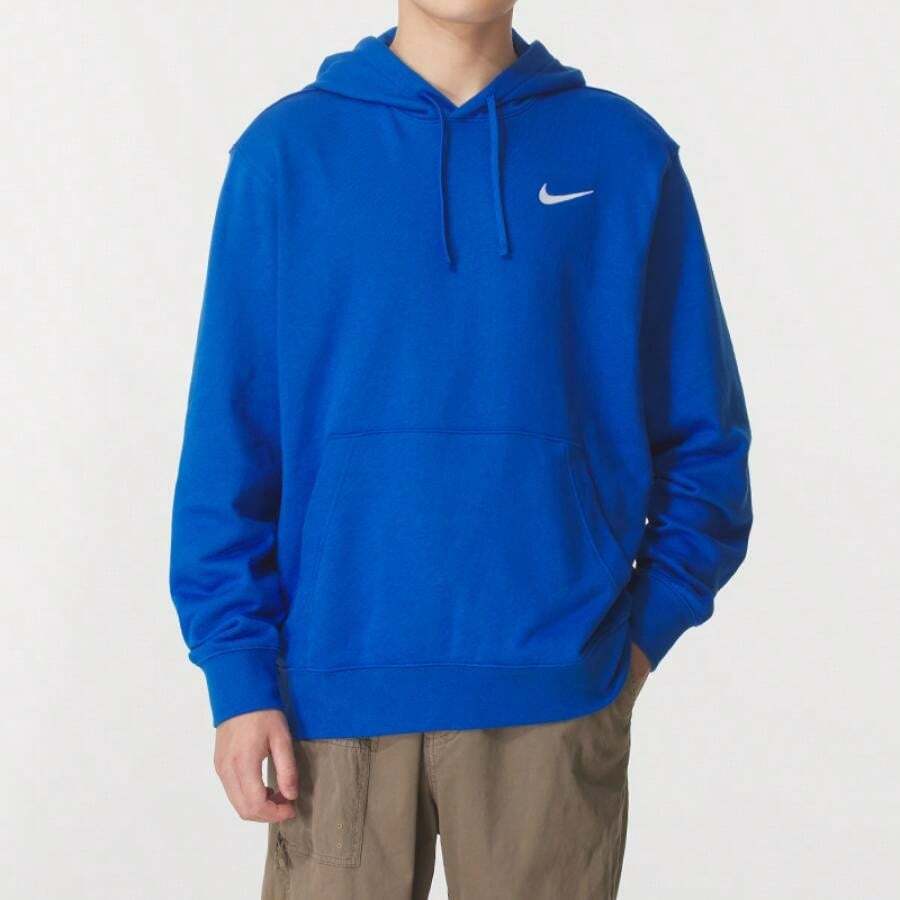 Nike TM CLUB Sweatshirt PO ZTS Sweatshirt/Pullover Hooded Loose Fit Men's Casual & Sports Wear HF1177-493 - Blue - View 1