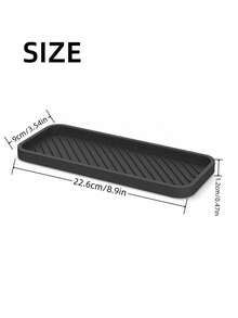 1 PieceSilicone Kitchen Sink Caddy Tray For Sponge, Soap Dispenser & Bathroom Storage, Versatile Countertop Organizer - Multicolor - View 6