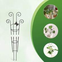 Taller Trellis For Climbing Plants Indoor Expandable Garden Metal Trellis For Potted Plants Climber Support Stakes - Black - View 5