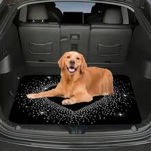 1pc Printed Trunk Mat, Suitable For Various Car Models, Essential Travel Accessory, Sweet Heart-Shaped Design To Enhance Car Interior Atmosphere And Keep Trunk Clean And Dry, Great Gift Or Personal Use - Trunk Mat - View 7