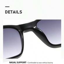 2026 New Fashion Square Frame Fashion Glasses, Leopard Print Large Frame Unisex Retro Accessories - Multicolor - View 7