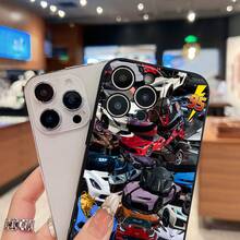 Sports Car Collage Phone Case, Compatible With  12, 13, 14, 15 Pro,  14 Plus,  15, 16 Pro Max,  17,  17 Pro,  17 Pro Max, And  17 Air. Made Of TPU Material, Providing Anti-Slip And Drop Protection, With Classic Straight Edges, Stylish And Elegant Design, And A Slightly Frosted Feel. It's A Great Gift For Yourself, Family, Friends, And Loved Ones. - 黑色 - 查看 4