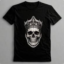 Suffix Skull T-Shirt Premium Shirt 100% Cotton Promotional Price Men's Women's Casual T-Shirt Streetwear - 最黑暗的 29 - 查看 1