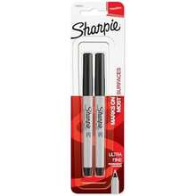 Sharpie 37161PP Permanent Markers Ultra Fine Point Black 2 Count - / - View 1