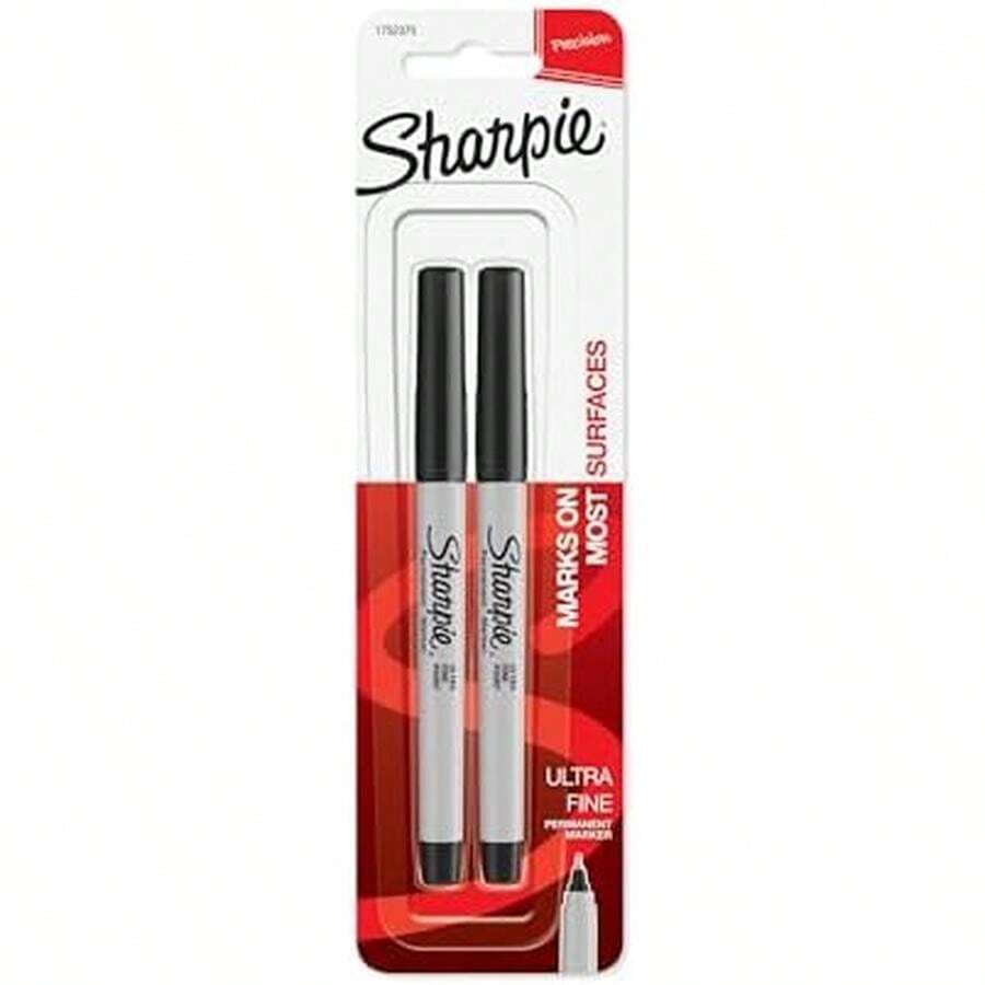 Sharpie 37161PP Permanent Markers Ultra Fine Point Black 2 Count - / - View 1