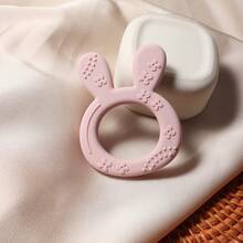 Baby Silicone Teething Stick, Cute Rabbit Teether, Infant Anti-Bite Easy Grip Teething Toy - Multicolor - View 7