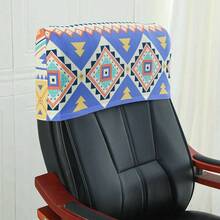 Housse de protection de dossier de chaise style motif panda, pingouin, rose. Housse anti-poussière élastique pour dossier de chaise de bureau. Accessoires de housse de dossier de chaise - Multicolore - Voir 10