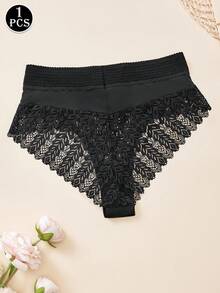 1 chiếc quần lót ren phối ren thoáng khí, không đường may, kiểu dáng Châu Âu và Mỹ cao cấp, gợi cảm, thanh lịch và dễ thương, như một nàng tiên. - Nhiều màu - Xem 3