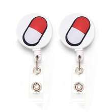 可伸缩护士胸针装饰手表，医生感谢礼物夹式手表 - 彩色 - 查看 10