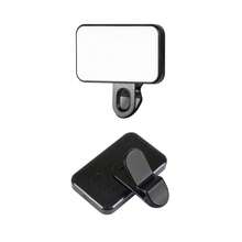 No 015062149-0001 1 pieza Luz de anillo selfie de temperatura de color bi-color cálida y fría, luz de relleno selfie portátil, luz selfie con clip, lámpara selfie para teléfono, adecuada para teléfonos y computadoras, maquillaje, reuniones de Zoom, transmisión en vivo, vlogging, perfecta para selfies y videollamadas, regalo del Día de la Mujer de 150mAh - A - Ver 14