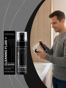 Men's Electric Shaver Cleaning Solution, Shaver Head Cleaner, Maintenance, Decontamination, Lubrication, Daily Care - B - View 8