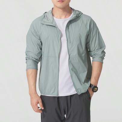 Under Armour LAUNCH LIGHTWEIGHT JACKET, Woven Hooded Men's Road Running Business Casual Comfortable Sports Outerwear 1381879