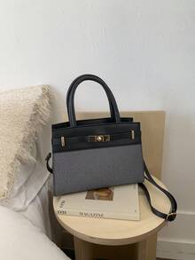 Exquisite, Luxurious And High-End Small Square Bag With Simple And Versatile Design, Modern Style Crossbody Bag, 2026 New Model, Women's Daily Bag - Black - View 2