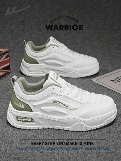  Warrior Men's Board Shoes Spring And Autumn Comfortable Modest Style Casual Yet Sleek Sneakers Applicable Throughout The Year Wear-Resisting All-Day Wear Training Sneakers Running Shoes