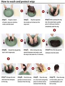 Women's Airy Bangs Wigs With Sideburns, Natural Hair Replacement, Invisible Airy Bangs Synthetic Hairpiece - Multicolor - View 9