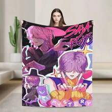 Product Image Flannel Blanket 2025 New KPOP Domen Hunters  Zoey  Print Soft Blanket For Fans Kids Adults For Christmas Gift - 彩色 - 查看 1