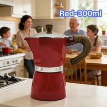 Premium Aluminum 3-Cup 6-Cup Italian Moka Pot, Stovetop Espresso Maker With Wood Grain Handle. Paired With Ceramic Pouring Pot, Portable & Stylish. Great For Brewing Authentic Coffee, A Popular Cross-Border Pick For Coffee Lovers. - Multicolor - View 18