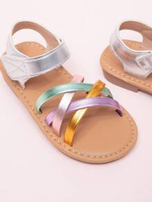 婴儿日常休闲舒适平底凉鞋 - 彩色 - 查看 3