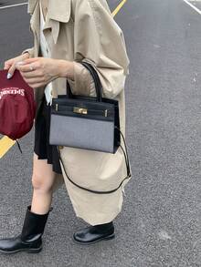 Exquisite, Luxurious And High-End Small Square Bag With Simple And Versatile Design, Modern Style Crossbody Bag, 2026 New Model, Women's Daily Bag - Black - View 4