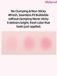 lilybyred K-Beauty Luv Beam腮红膏，质地柔滑，持久显色，打造自然光泽妆容，丝绒般柔润，打造自然妆效，日常妆容腮红 - 10 Grape Pink - 查看 7