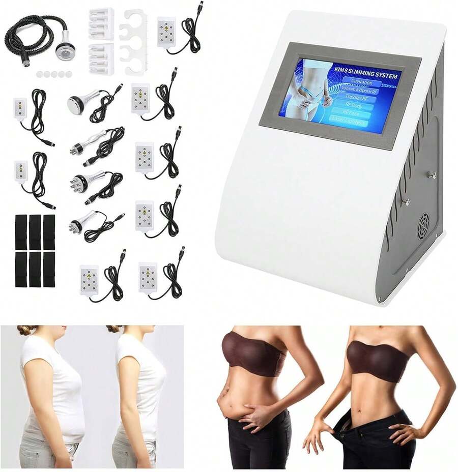 ¡RecomendadoMaquina De Cavitación 6 En 1, 40k Máquina Del Cuidado Piel, Masajeador de Belleza para Cuerpo y Rostro, Adecuado para Cuello, Cintura, Muslos y Glúteos, para El hogar y El Salón de Belleza¡Top de Temporada - 1 - Ver 1