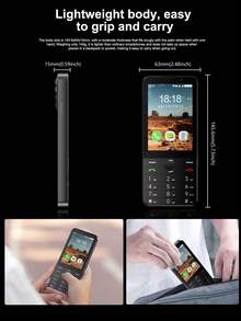 SERVO F27 PRO 键盘智能手机，Android 11.0 操作系统，2GB+16GB，3.5 英寸屏幕，快速拨号，WIFI 4G LTE 触摸屏智能手机 - 黑色 - 查看 4