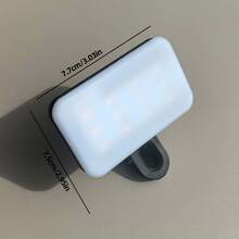LED Selfie Fill Light With 3 Lighting Modes, Adjustable Brightness, USB Rechargeable, Portable Clip-On Design, Suitable For Smartphone Photography, Laptops, Tablets, Meetings, Makeup Fill Light - one-size - View 12