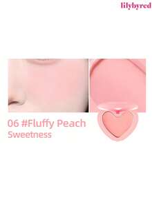 lilybyred K-Beauty Luv Beam腮红膏，质地柔滑，持久显色，打造自然光泽妆容，丝绒般柔润，打造自然妆效，日常妆容腮红 - 06 Fluffy Peach - 查看 3