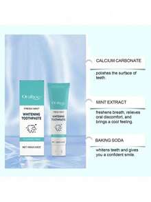 Mint Whitening Toothpaste Cleaning Breath Yellow Stains Remove Prevent Tooth Decay Brightening Teeth Toothpaste Oral Care - 1 Item - View 3