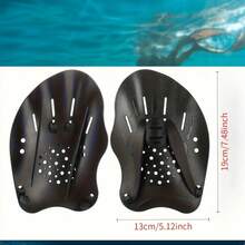 2pcs/Set Professional & Practical Silicone Hand Paddles, Economical Swimming Training Equipment, Suitable For Long-Term Training And Joint Health - Multicolor - View 2