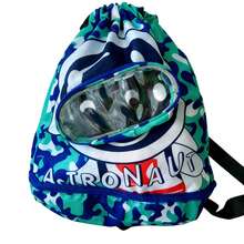 1pc Cartoon Print Waterproof Wet & Dry Separation Swim Bag, Swimming Gear Storage Bag, Beach Drawstring Tote And Toiletry Pouch - Purple - View 13