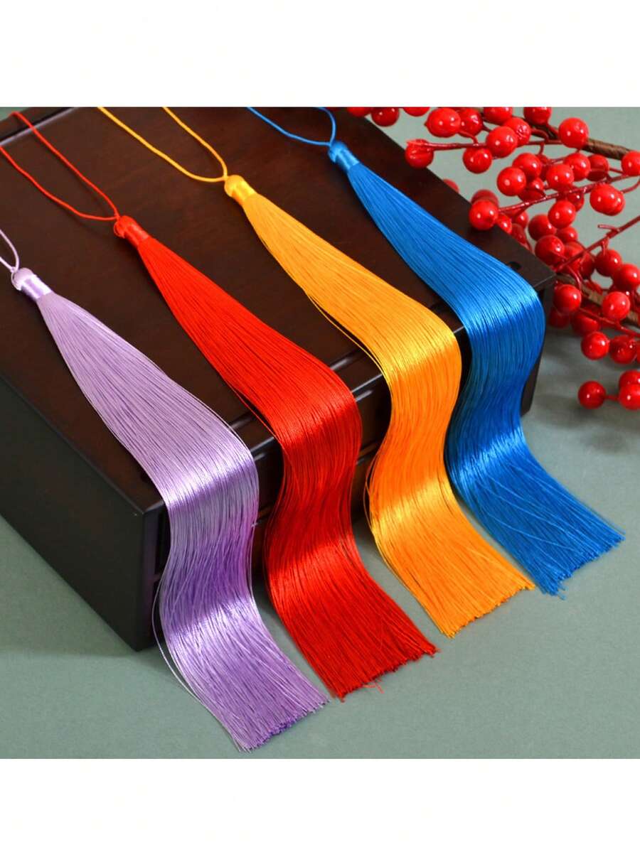 10pcs 30cm Extra Long Tassels, Clothing Accessories Curtain Tie-Back Decorative Trim For Cheongsam - 30cm Long Tassel - View 1