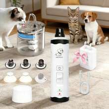 EDVELLA Pet Water Fountains - Fuente De Agua Para Mascotas+Molinillo De Uñas Para Mascotas - View 3