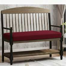 室内外防紫外线长凳垫 – 黑色，100*50*8 厘米 | 土耳其椅垫 - 玫瑰紅 - 查看 5