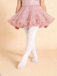 4 piezas Mallas de baile para niñas, material de terciopelo minimalista y versátil, suave y ajustado, adecuado para la práctica de baile de niñas - Multicolor - Ver 8