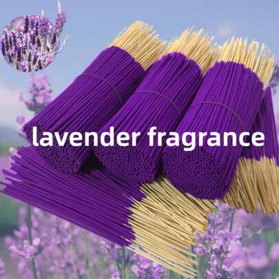 170/99/49/25 piezas Varitas de incienso con fragancia de lavanda, que proporcionan un aroma de lavanda fresco y concentrado de larga duración, adecuado para el hogar, campamento, Navidad, Halloween, uso al aire libre, también purifica el aire