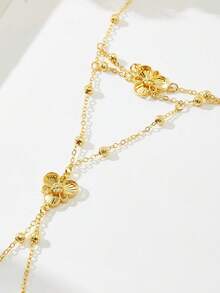 18K镀金时尚高端复古女士手链，适合尼日利亚、迪拜、中东、沙特阿拉伯新娘婚礼佩戴，日常佩戴，周年纪念礼物，万圣节礼物（送给朋友） - PSBL-031 - 查看 4