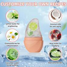 Con lăn massage mặt bằng silicon tái sử dụng, dụng cụ chăm sóc sắc đẹp da mặt - Làm sáng da, giảm bọng mắt. - Nhiều màu - Xem 4