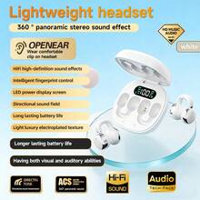 NEW SENYANG Forest Yang 新款无线夹式运动耳机，支持音乐、免提通话、视频播放，舒适的 TWS 真无线耳机，支持杜比低音立体声和高清通话，适用于安卓和 iOS 手机，也可用于游戏、情侣和商务场合。 - 均碼 - 查看 13