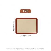 1/2pcs 42cm*29.5cm Silicone Baking Mat - Reusable Silicone Baking Mat Non-Stick Baking Supplies, Suitable For Oven Use, Biscuits, Macarons, Pastries - - - View 10