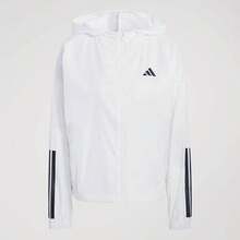 Adidas HYG WINDY 女士梭织连帽夹克 KC7655 - 白色 - 查看 2