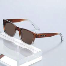 2026 New Fashion Square Frame Fashion Glasses, Leopard Print Large Frame Unisex Retro Accessories - Multicolor - View 11