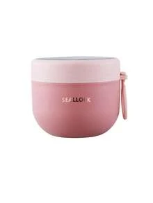 1 Cốc yến mạch ăn sáng, cốc sữa chua di động, hộp cơm bento, hộp cơm trưa đi học, cốc ăn sáng có nắp, thìa và tay cầm silicon, hộp đựng thức ăn, túi đựng cơm trưa, hộp đựng thức ăn chống rò rỉ, thích hợp cho nhà bếp, trường học, văn phòng, du lịch và dã ngoại ngoài trời, đồ dùng học tập. - Nhiều màu - Xem 15