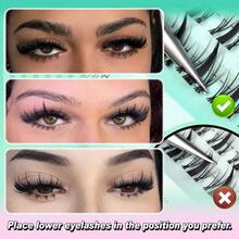 Calphdiar Bottom Lash Clusters Fairy Lashes Clusters Manga Bottom Eyelash Clusters Natural Bottom Lash Extension 5 - 7mm Individual Lashes 2 Styles Anime Lower Eyelash Extensions Bottom Cluster Lashes - F-Fairy 2款下睫毛 - 查看 7