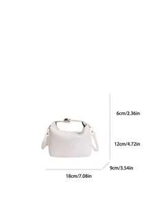 奢华轻便、小巧、简约百搭的女士日常斜挎包，2026 新款，风格精致优雅。 - 白色 - 查看 3