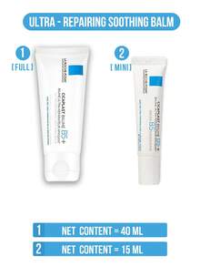 La Roche Posay Cicaplast B5+ 密集修护舒缓膏 15/40ml，皮肤科医生级修护受损肌肤，蕴含5%维生素B5、积雪草提取物和温泉水，有效舒缓肌肤，减少刺激，修复压力肌肤，并重建肌肤屏障。质地轻盈不油腻，快速吸收，适合所有肤质，尤其适合敏感肌或术后肌肤。完美适用于日常护理、季节性干燥和压力引起的泛红。 - 理膚泉B5修復乳霜 - 查看 4