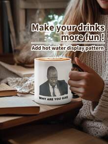 Funny LGBTQ Prank Mug, Heat Activated Reveal "Why Are You Gay?" Design, Reusable Handle Cup, Novelty Gift For Friends Him Her, Hand Wash Only LGBTQ Prank Mug,Heat Activated Mug,Heat Sensitive Mug,Funny Reveal Mug,Novelty LGBTQ Gift,Reusable Coffee Mug,Handle Tea Cup,Kitchen Dining Mug - Black - View 1