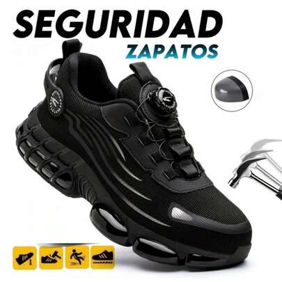 zapatos industriales, zapatos de trabajo, zapatillas de trabajo ligeras,tenis industriales para mujer,botas de trabajo con puntera de acero, antideslizantes y resistentes a perforaciones, resistentes a la abrasión y a los impactos, entresuela con amortiguación, parte superior de malla transpirable, adecuado para la manipulación en almacenes, operaciones al aire libre, obras de construcción y situaciones similares, modelos para hombre y mujer, calzado de trabajo