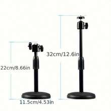 Giá đỡ webcam để bàn có thể điều chỉnh, chân đế ba chân cho camera mạng, giá đỡ webcam. - màu đen - Xem 3